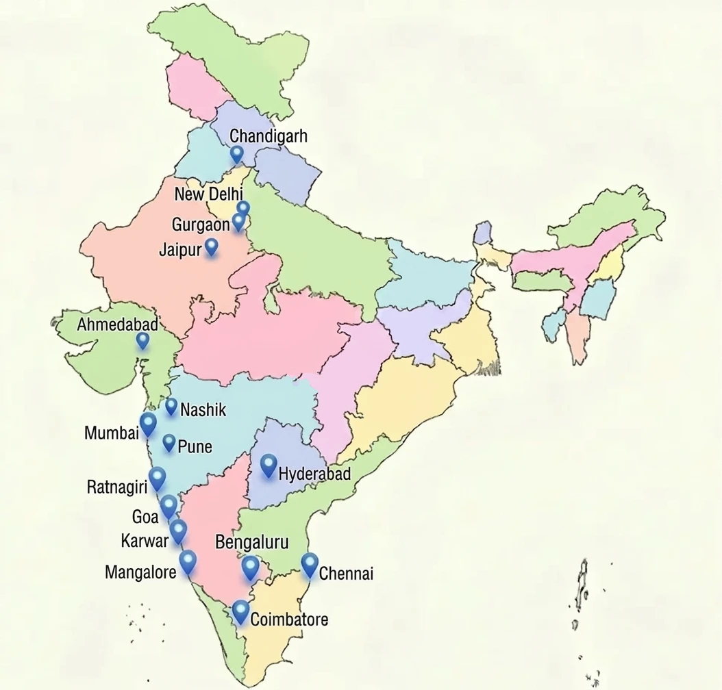 Pan India Presence Map